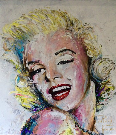 Marilyn Monroe painted by Patrick van Haren
