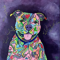 Hector de pitbull painted by 