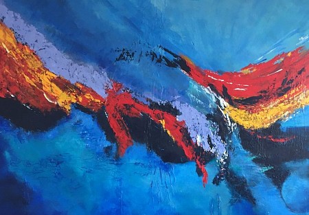 Abstract painted by Ineke Rethans