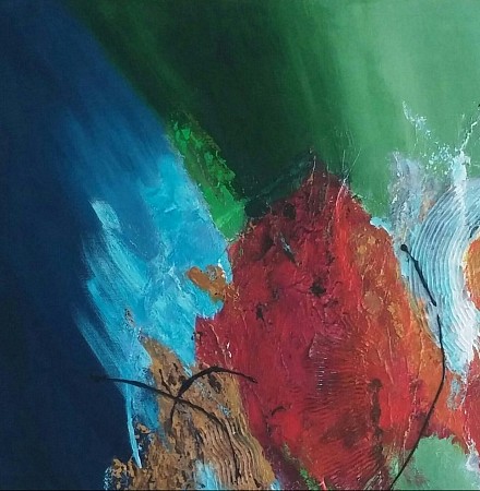 Abstract painted by Ineke Rethans