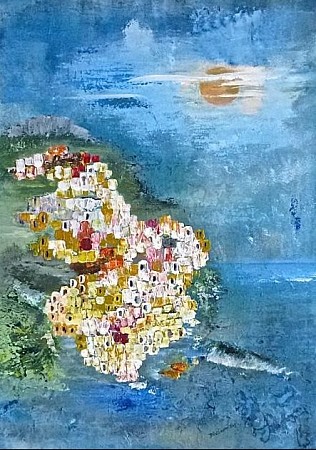 Cinque Terre, Italie painted by Irene van Uxem