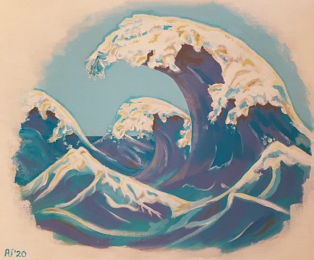 Umi Arashi (zeestorm) painted by Mimpi-ARt