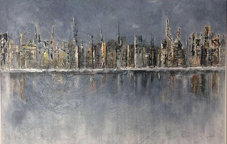 Skyline painted by Diney-Art
