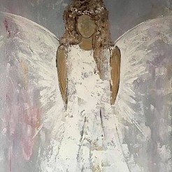 Angel of trust painted by 