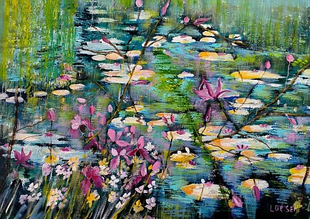 Giverny painted by Loes Loe-sei Beks