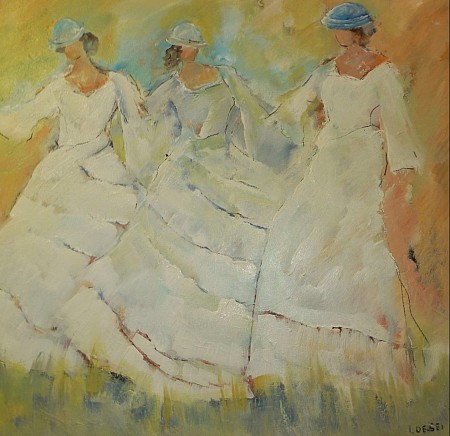 Danseressen painted by Loes Loe-sei Beks