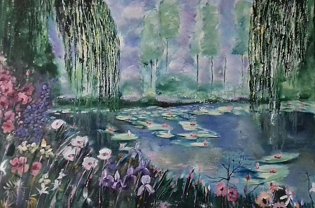 Giverny(2) painted by Loes Loe-sei Beks