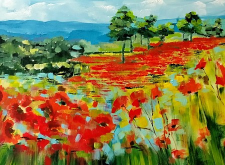 Provence painted by Loes Loe-sei Beks