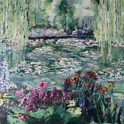 Tuinen van Monet painted by 