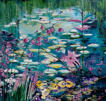 Giverny painted by Loes Loe-sei Beks