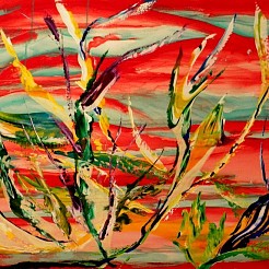 Rood riet painted by 