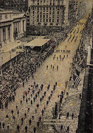 Fifth avenue, 65.000 marchers painted by Db Waterman