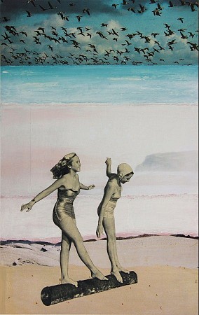 Beach girls painted by Db Waterman