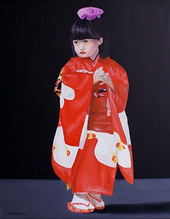 Chinees meisje painted by Frits Hoitsema KUNSTSCHILDER