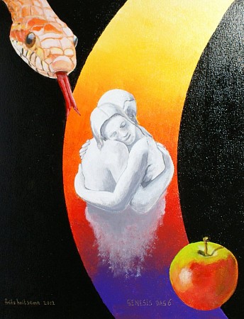 Genesis dag 5 painted by Frits Hoitsema KUNSTSCHILDER