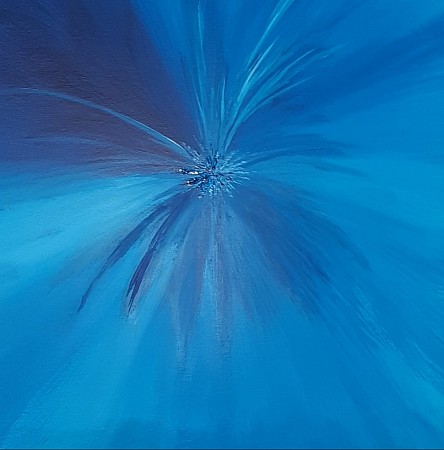 Rapsodie in blauw painted by Jgbartgallery 