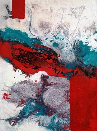 Wegen in rood painted by Ria Wiendels