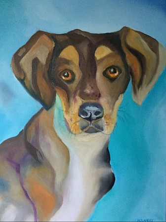 De trouwe hond painted by Andre Claeys
