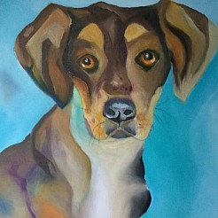 De trouwe hond painted by 