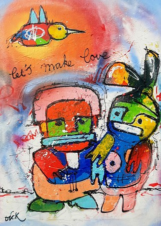Lets make love painted by Dick Preesman