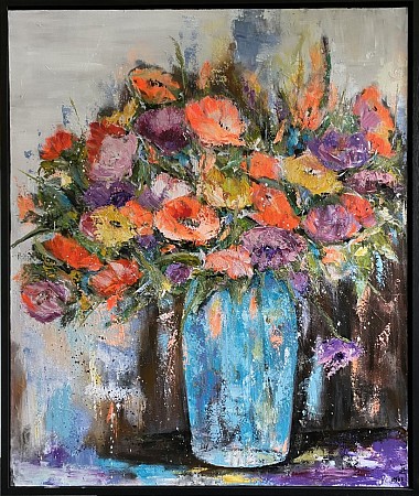 A lot of Flowers 1 painted by Imke de Vries
