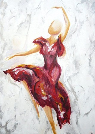 Flamenco painted by Living Arts
