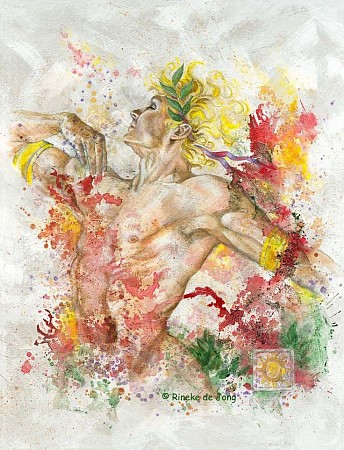 Dancing Apollo painted by Rineke de Jong