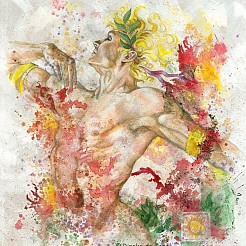 Dancing Apollo painted by 