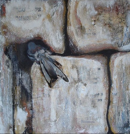 Mijn duif in de rotskloof, verscholen in de bergwand painted by Margot Braal
