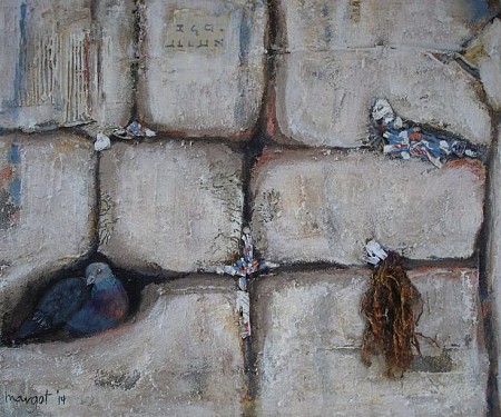 Bidt voor de vrede van Jeruzalem painted by Margot Braal