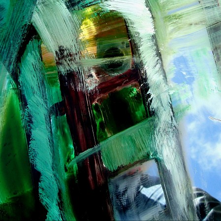 Green selfie painted by Angelika Poels