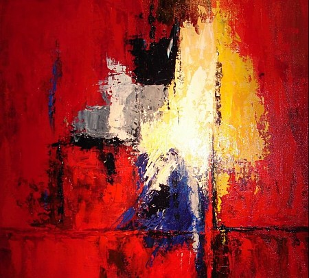 Abstract painted by André Lanckriet