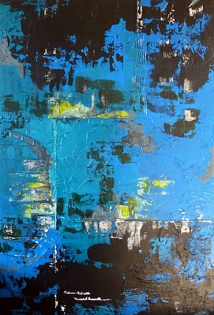 Blue Fantasy painted by Judy Bakker