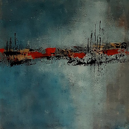 Skyline painted by Ali Kleinhuis
