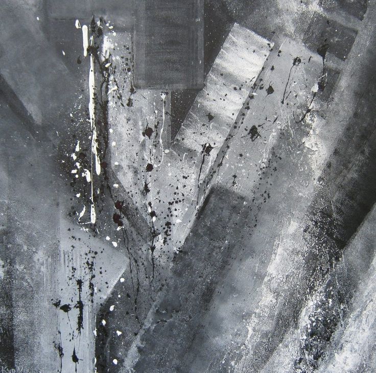 Spiksplinternieuw Zwart-wit abstract, painting from Kitty van der Weide TB-52
